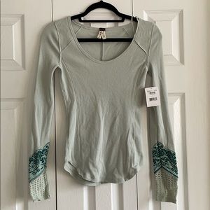 Free People In The Mix Cuff Thermal Top